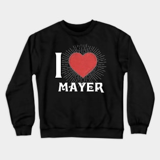 Graphic Mayer Proud Name Christmas Birthday 70s 80s 90s Vintage Styles Crewneck Sweatshirt